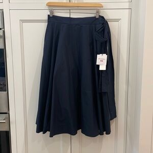 JW ANDERSON Navy Midi Skirt